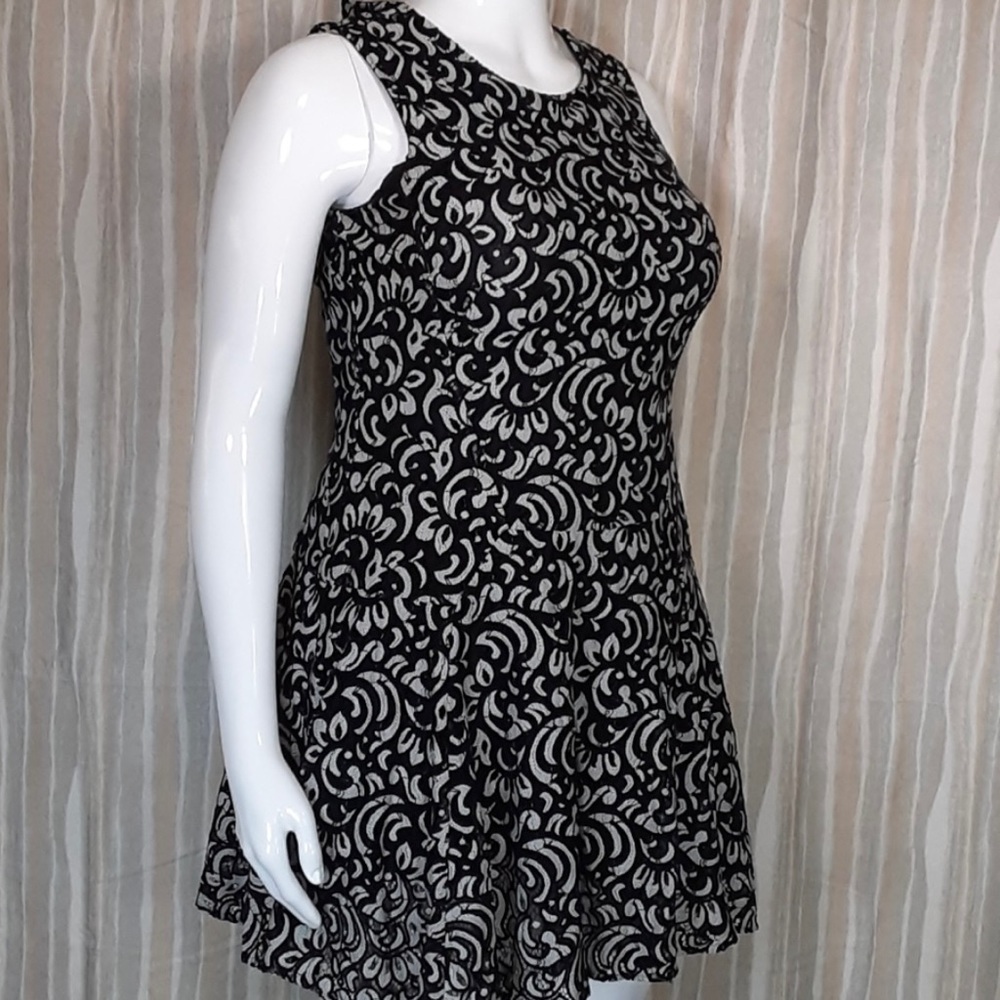 Tommy Hilfiger black and gray lace dress